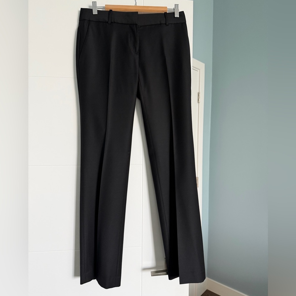 J. Crew Super 120s black city fit suit pants